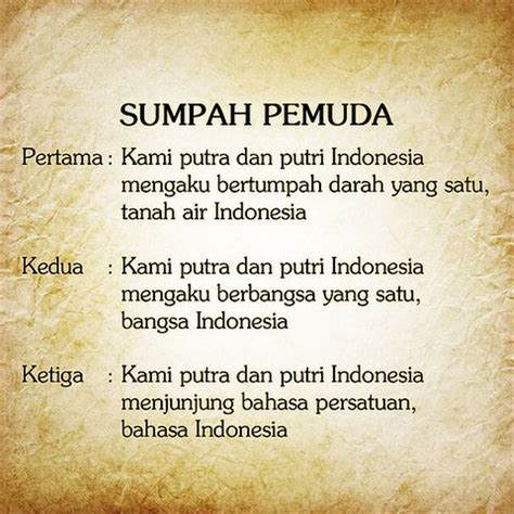 teks sumpah pemuda asli